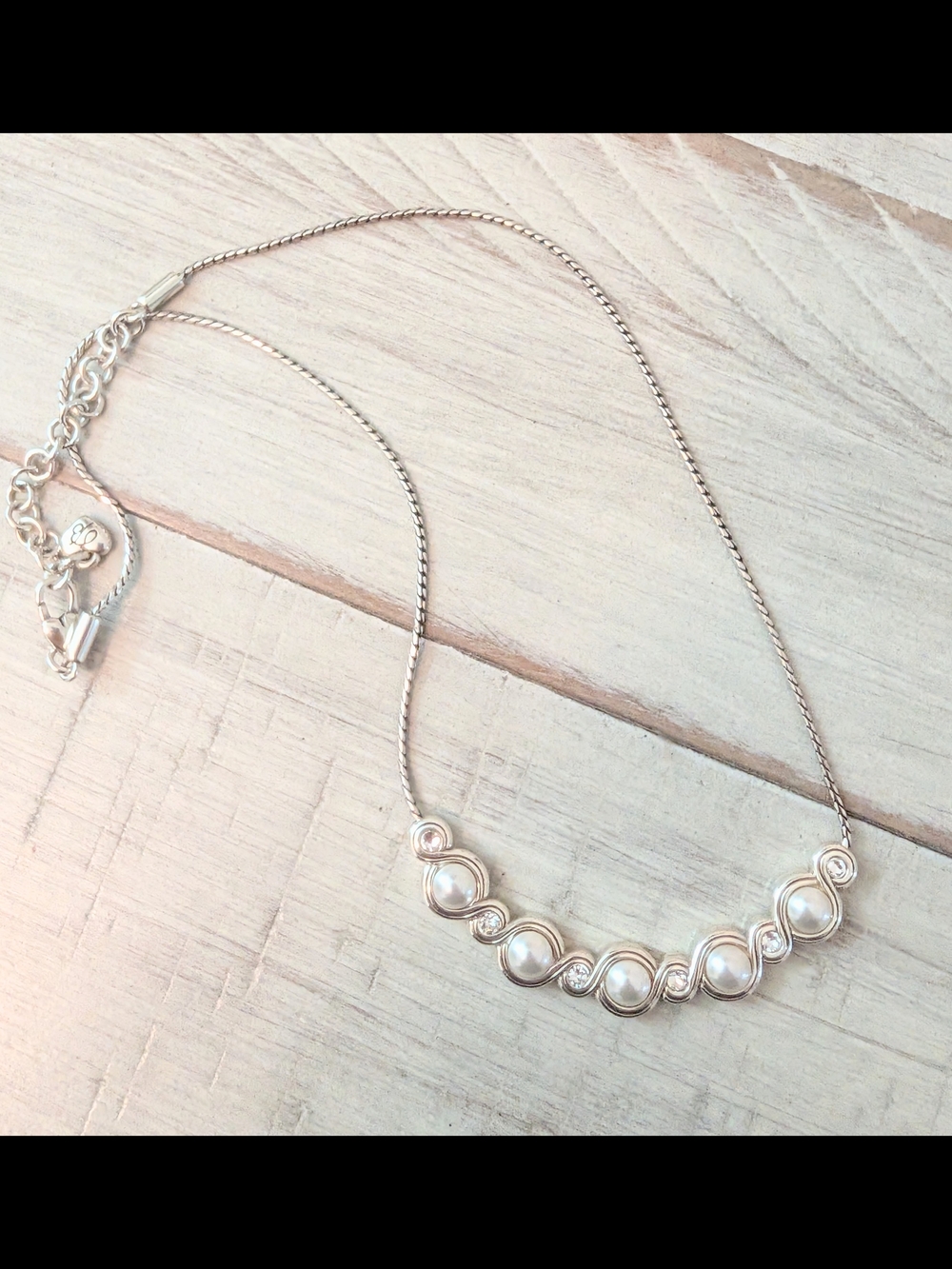 Brighton Infinity Sparkle Pearl Necklace